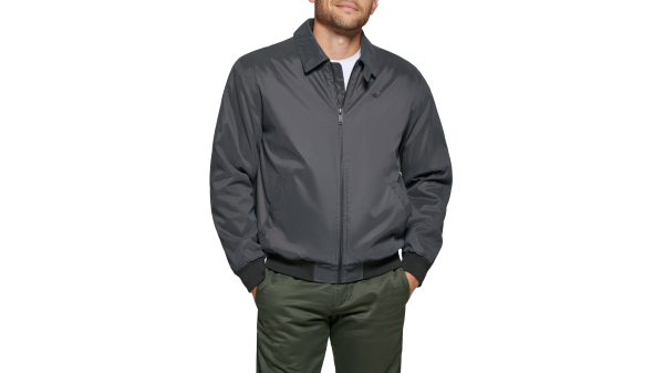 Microtwill Relaxed Laydown Collar Bomber on Sale