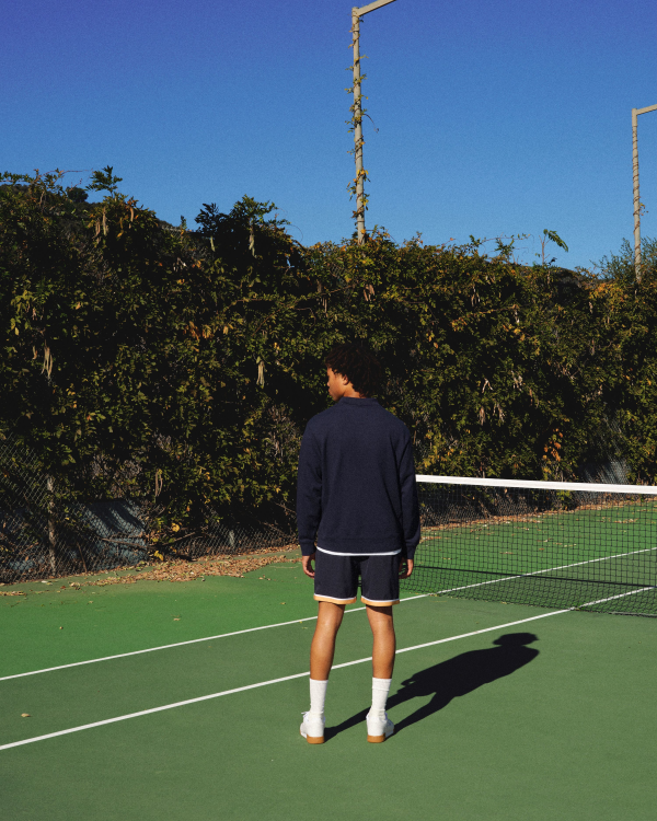 Racquet Club Collared Sweatshirt, Relaxed Fit Sale - Image 2