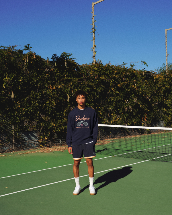 Racquet Club Collared Sweatshirt, Relaxed Fit Sale - Image 3