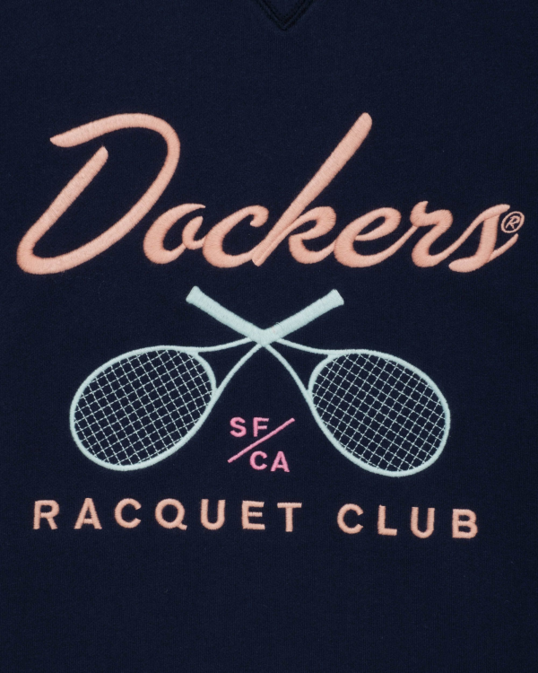Racquet Club Collared Sweatshirt, Relaxed Fit Sale - Image 5